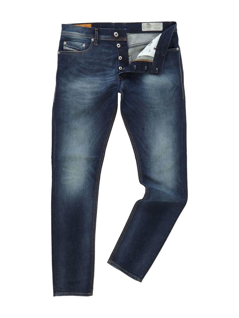 Men's Diesel Tepphar 853R Slim Carrot Fit Jeans, Denim Mid Wash