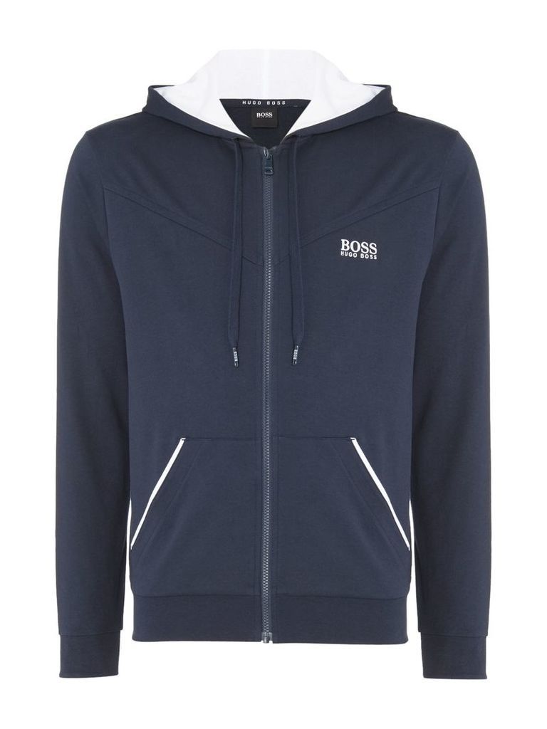 Men's Hugo Boss Chest Logo Hooded Lounge Sweatshirt, Blue
