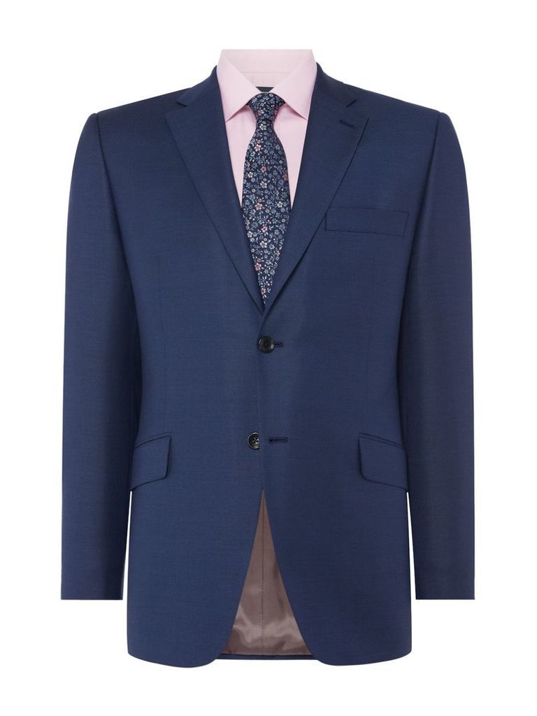 Men's Howick Tailored Borden Notch Lapel Textured Suit Jacket, Blue