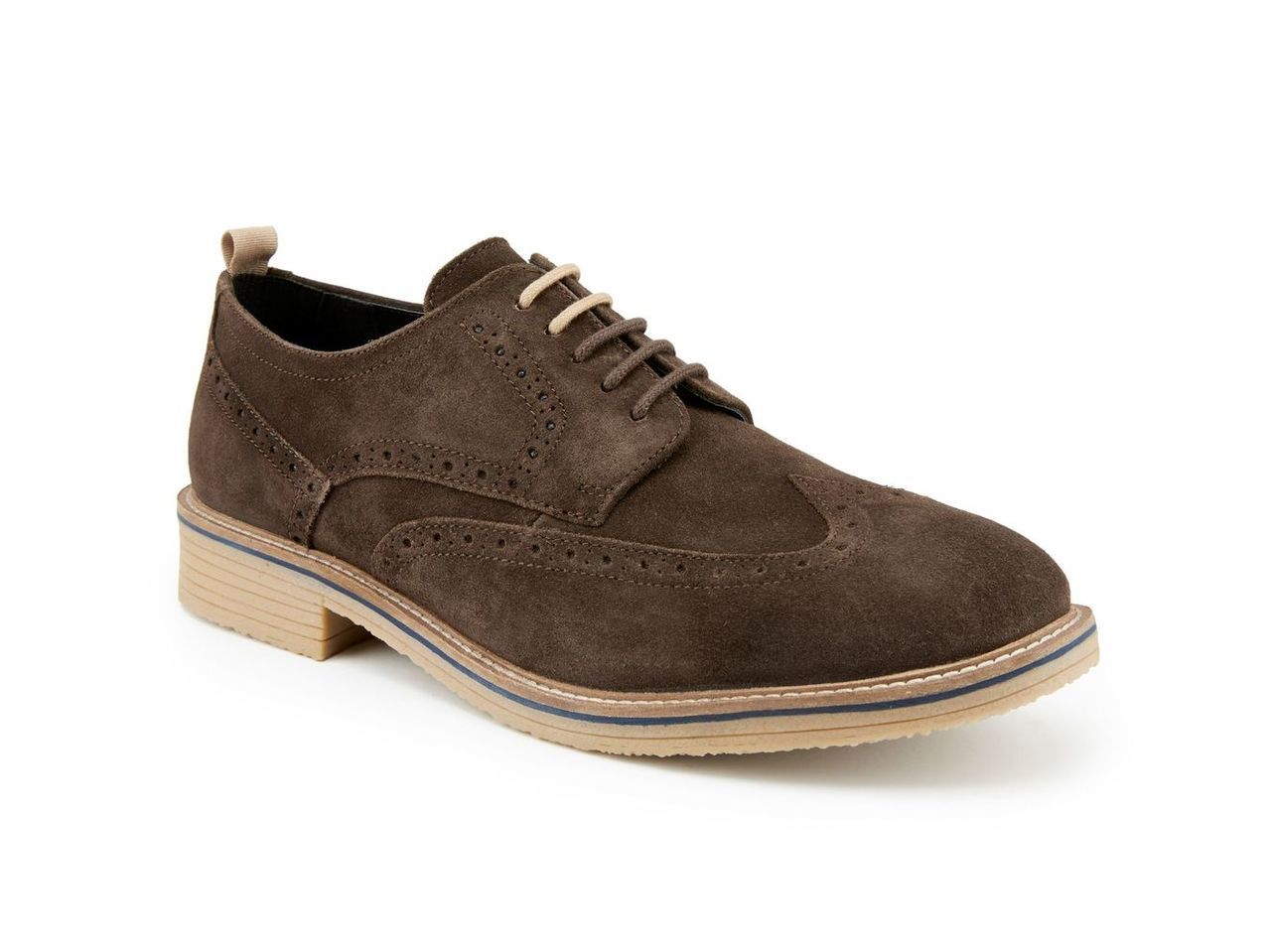 Skopes Suede Brogue Shoes, Brown