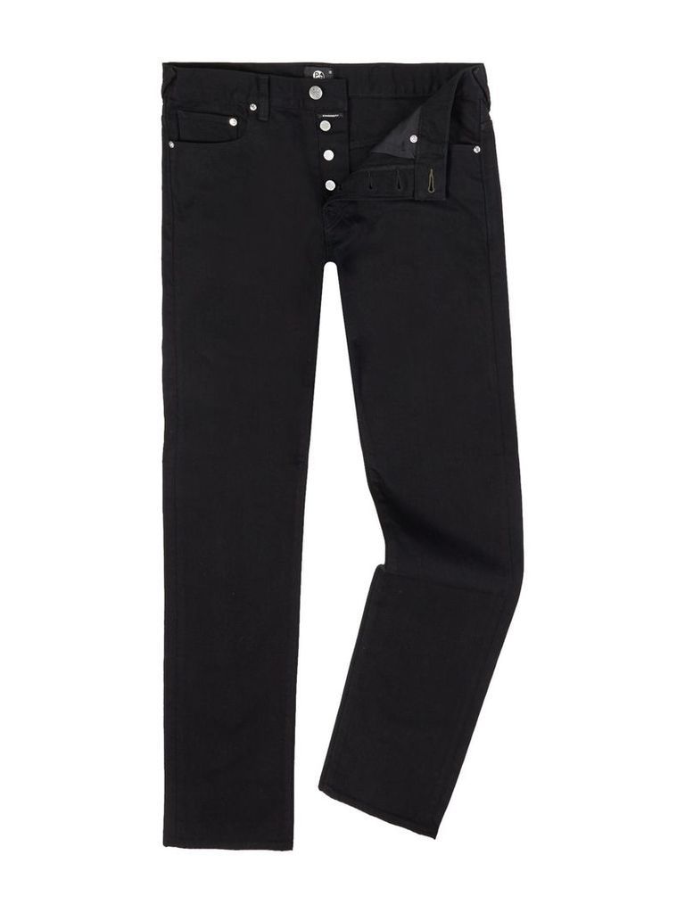 Men's PS By Paul Smith Stretch Regular Fit Black Jeans, Black