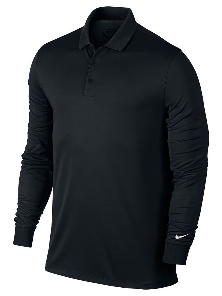 Men's Nike Golf Victory Long Sleeve Polo, Black