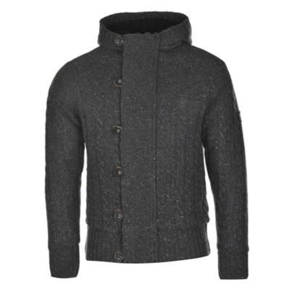 Firetrap Lined Neppy Knitted Cardigan