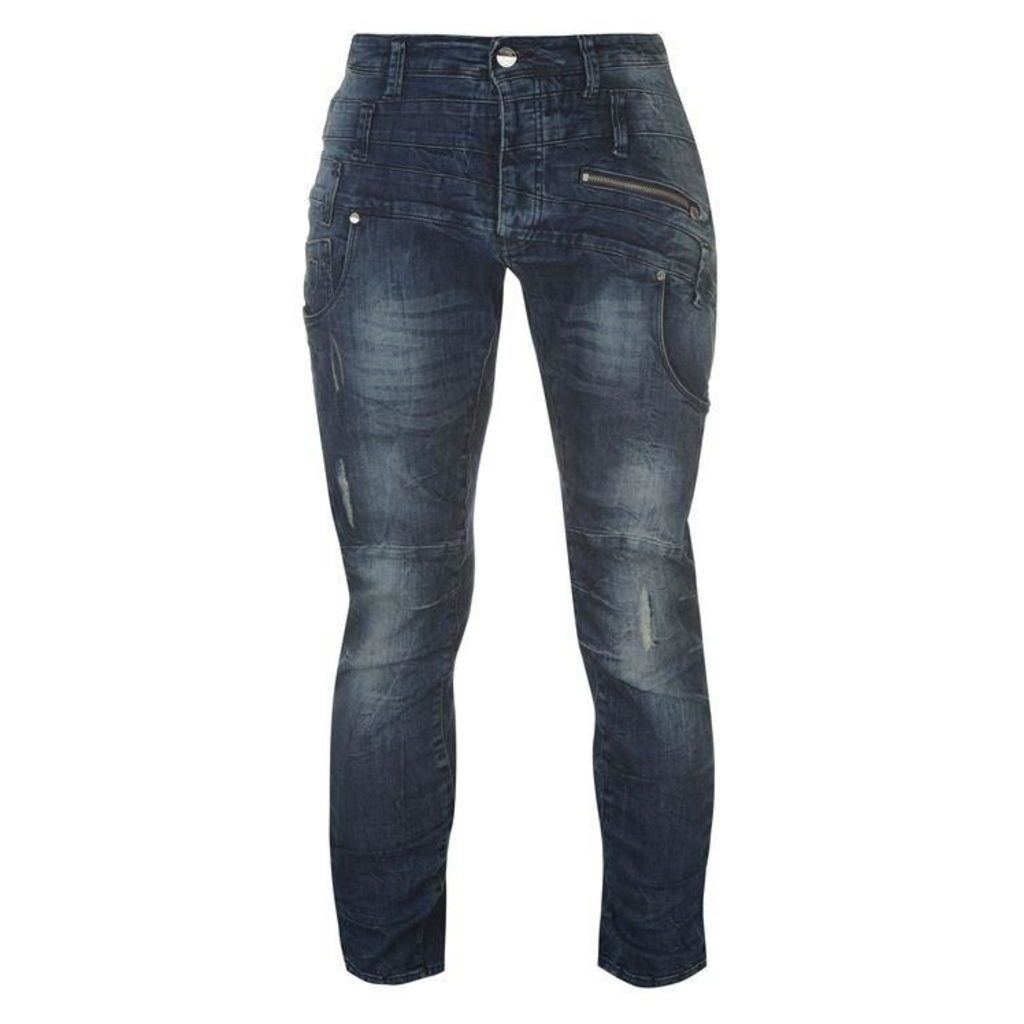 883 Police Hazard Jeans - Mid Wash