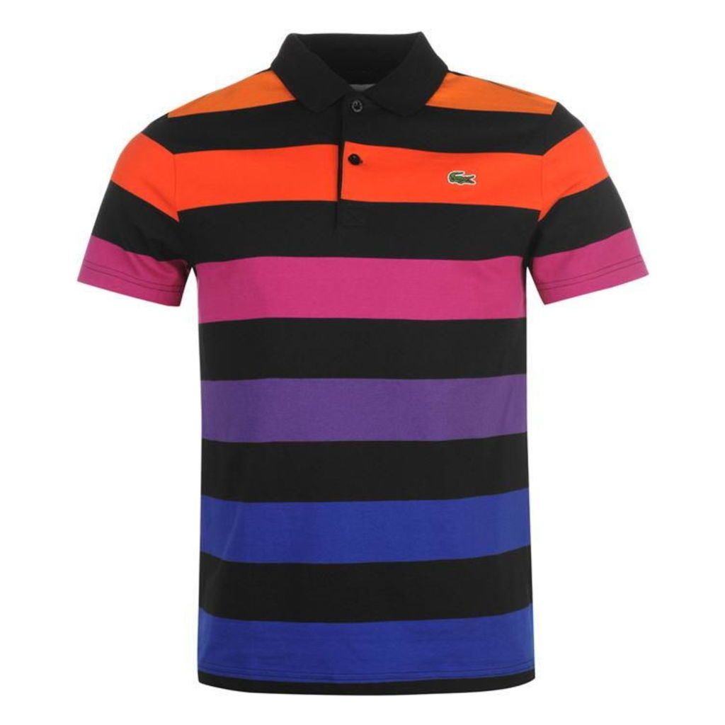 Lacoste Block Stripe Polo Shirt
