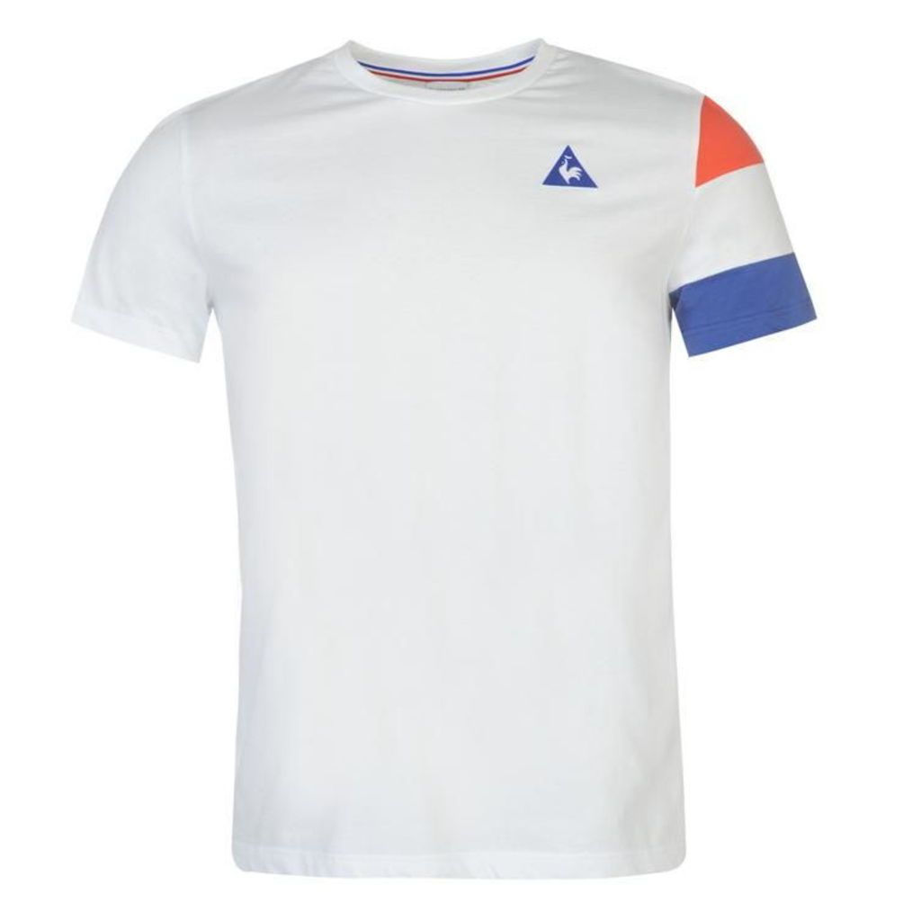 Le Coq Sportif Tricolore Sleeve T Shirt