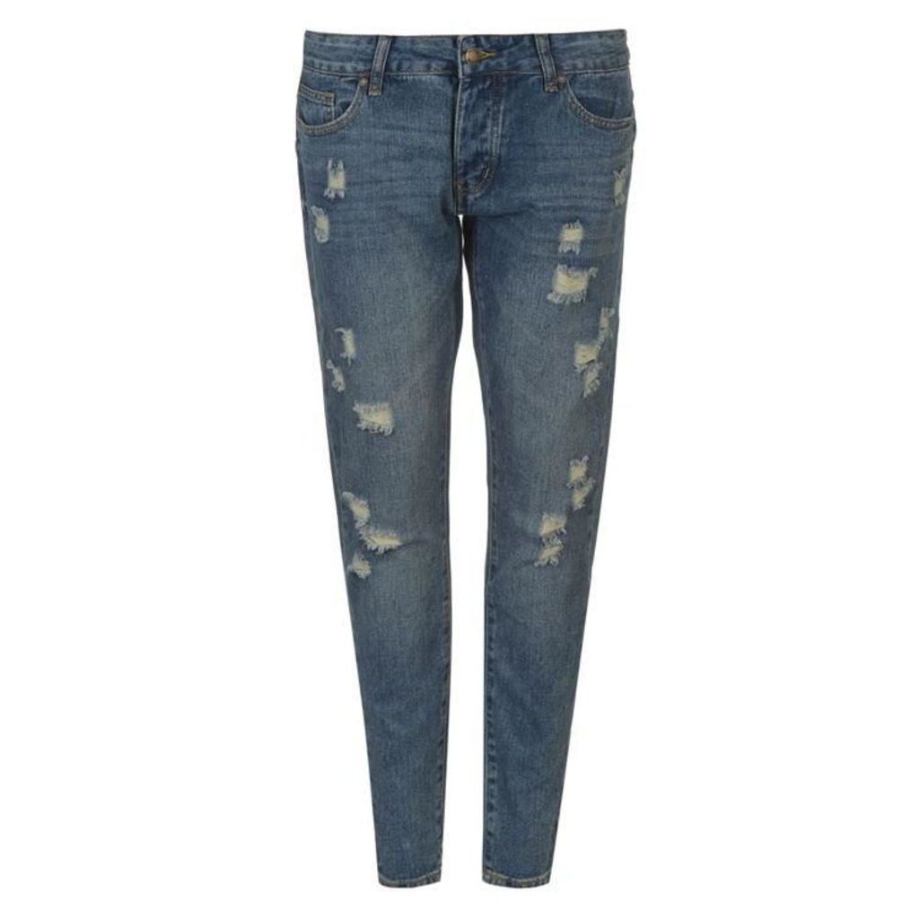 Rock and Rags Distressed Boyfriend Jeans