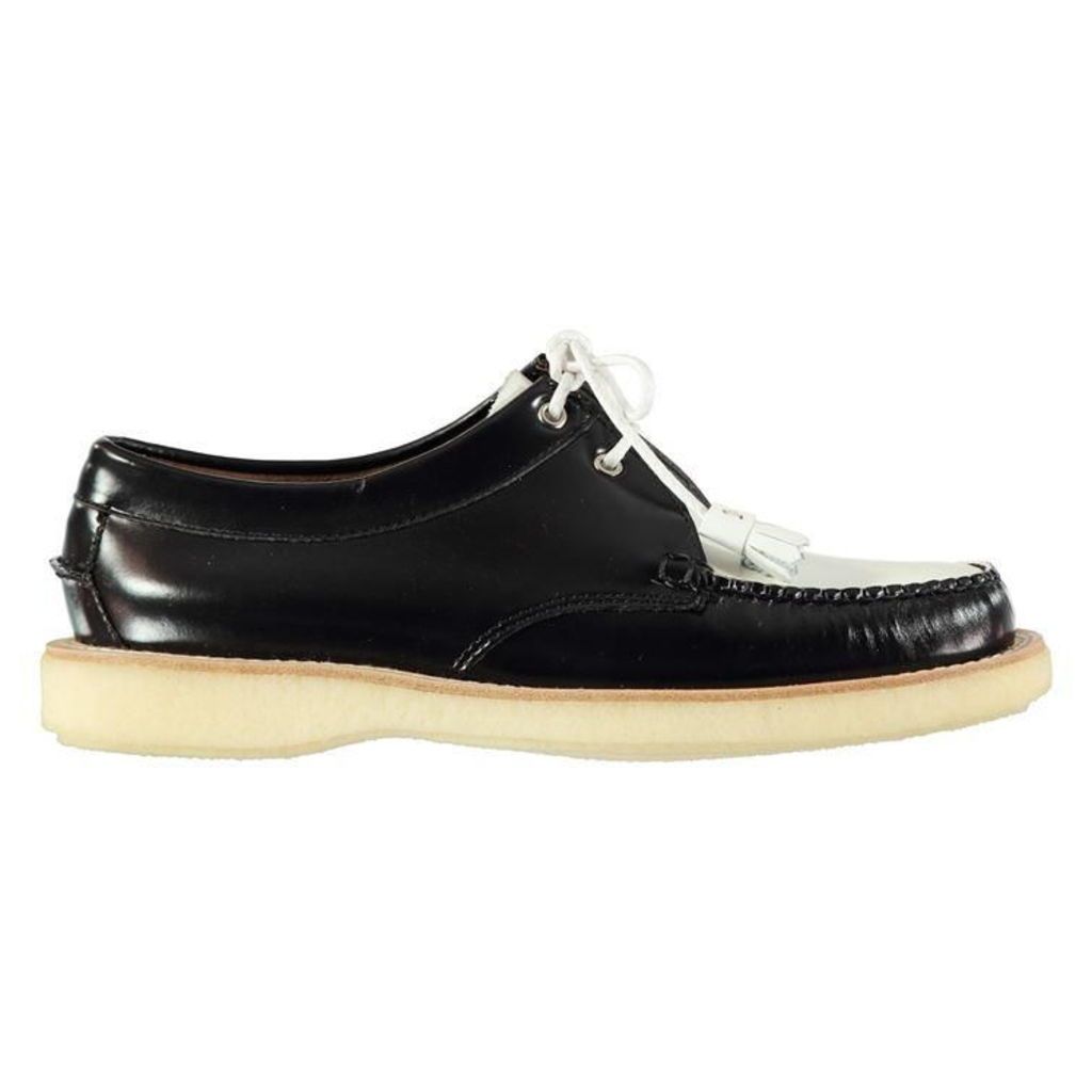 Bass Weejuns Tie Shoes - Black/White