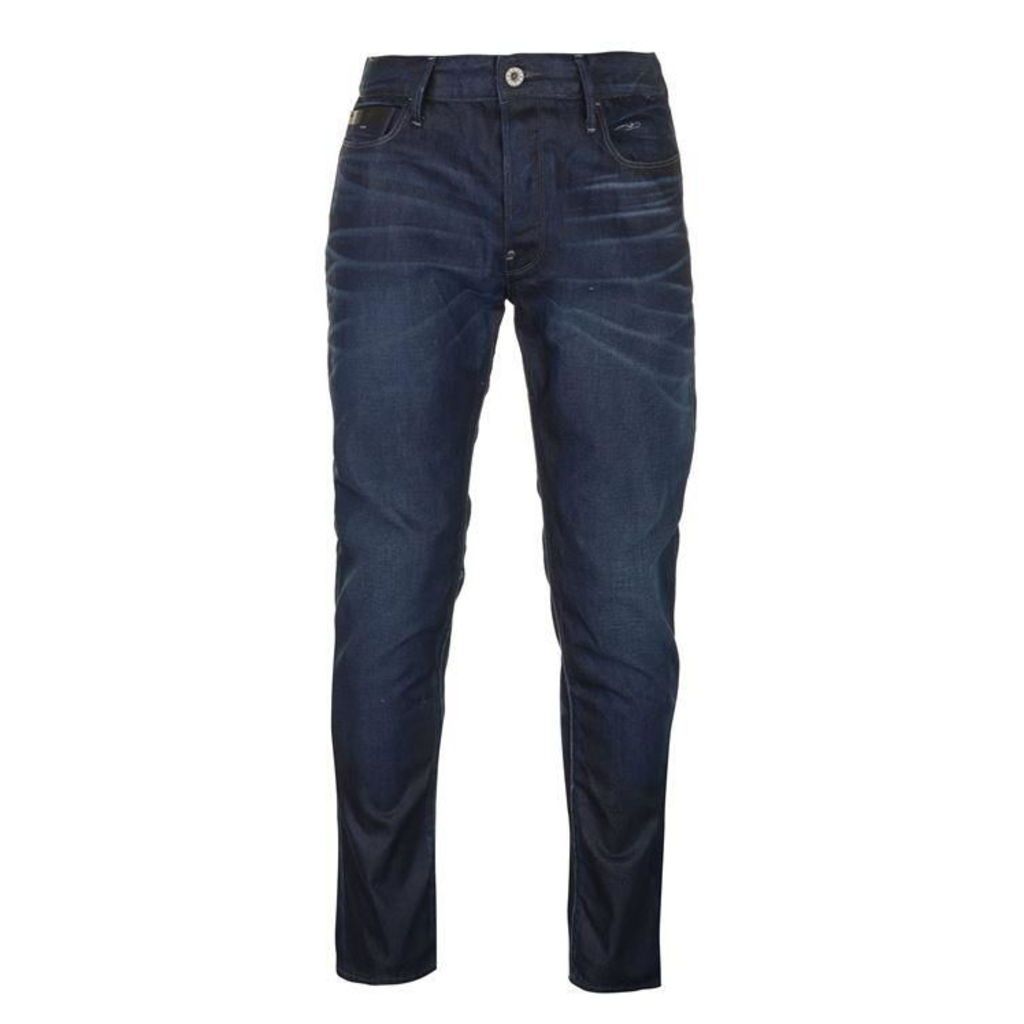 Raw Blades Tapered Jeans - dk aged