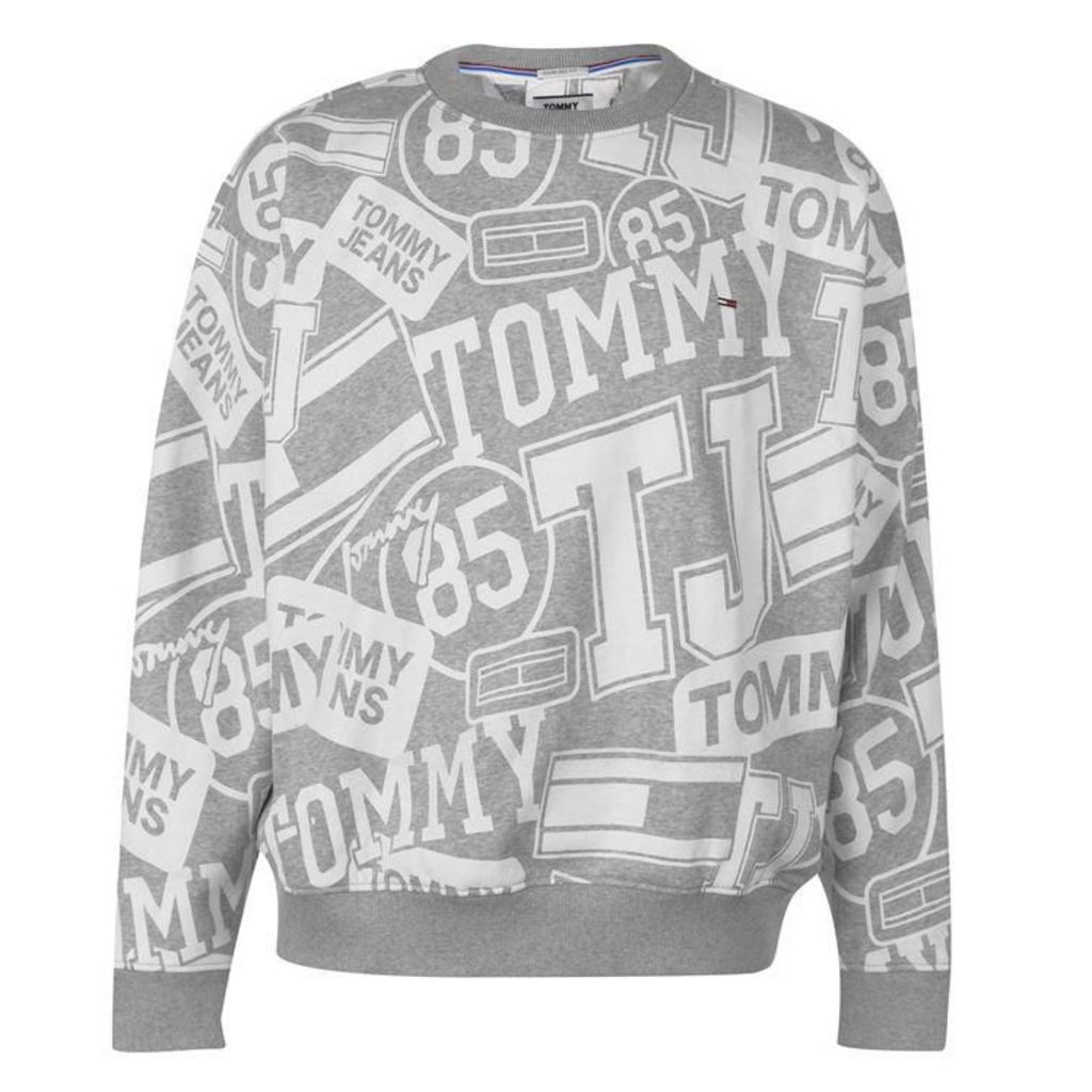 Tommy Jeans Logo AOP Crew Sweatshirt