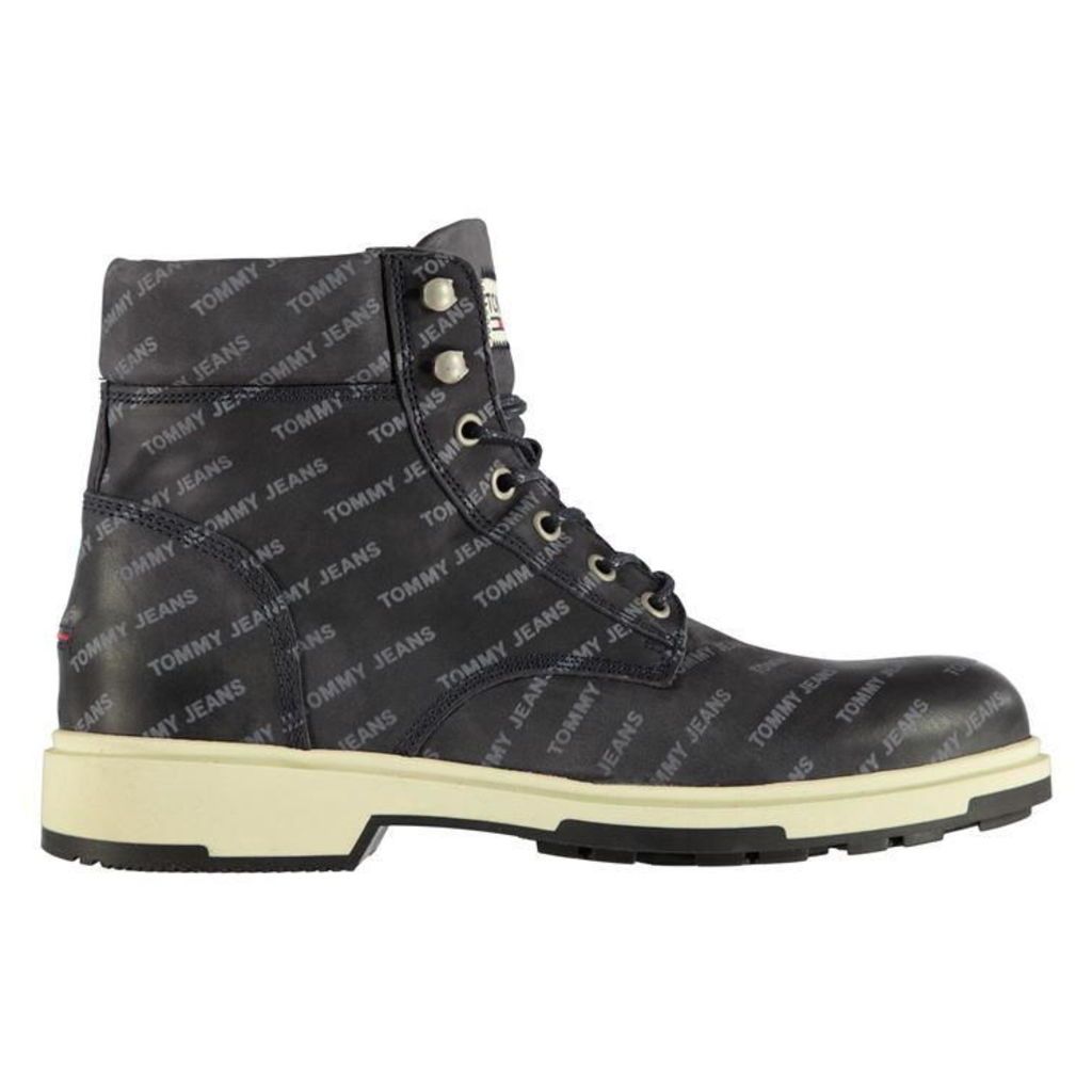 Tommy Jeans Embossed Nubuck Mens Boots