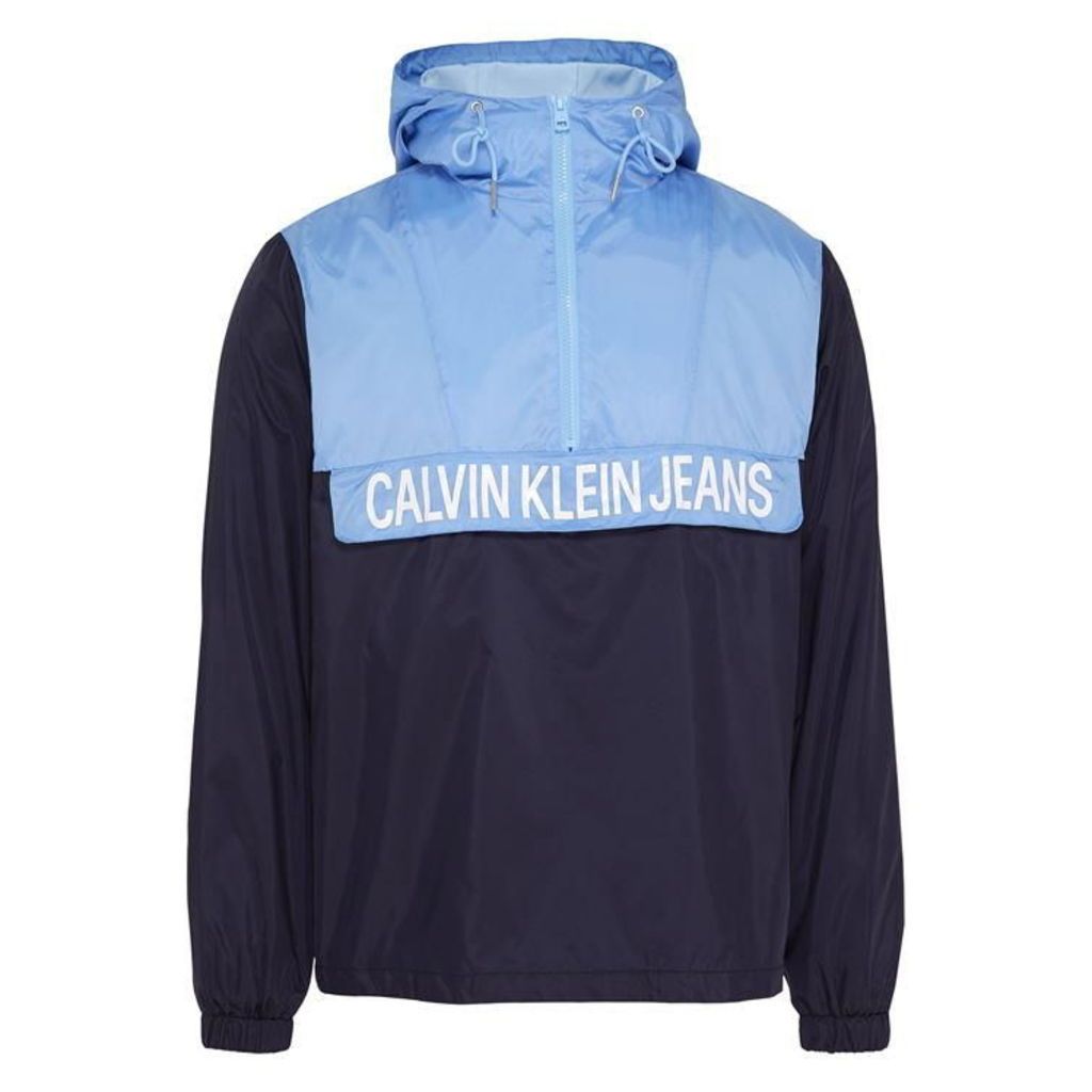 Calvin Klein Jeans Colour Block Rain Jacket - Night Sky