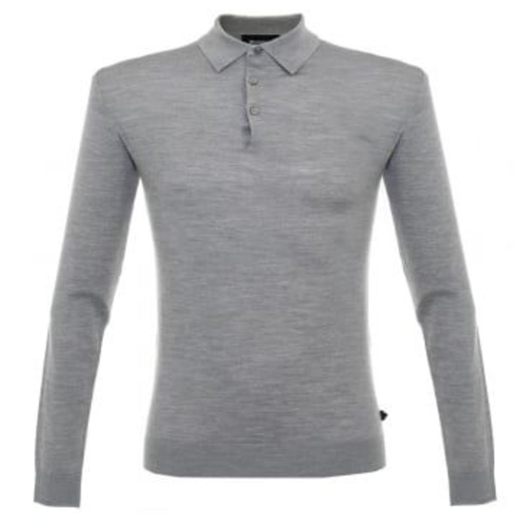 Matinique Klint Grey LS Polo Shirt 30201249