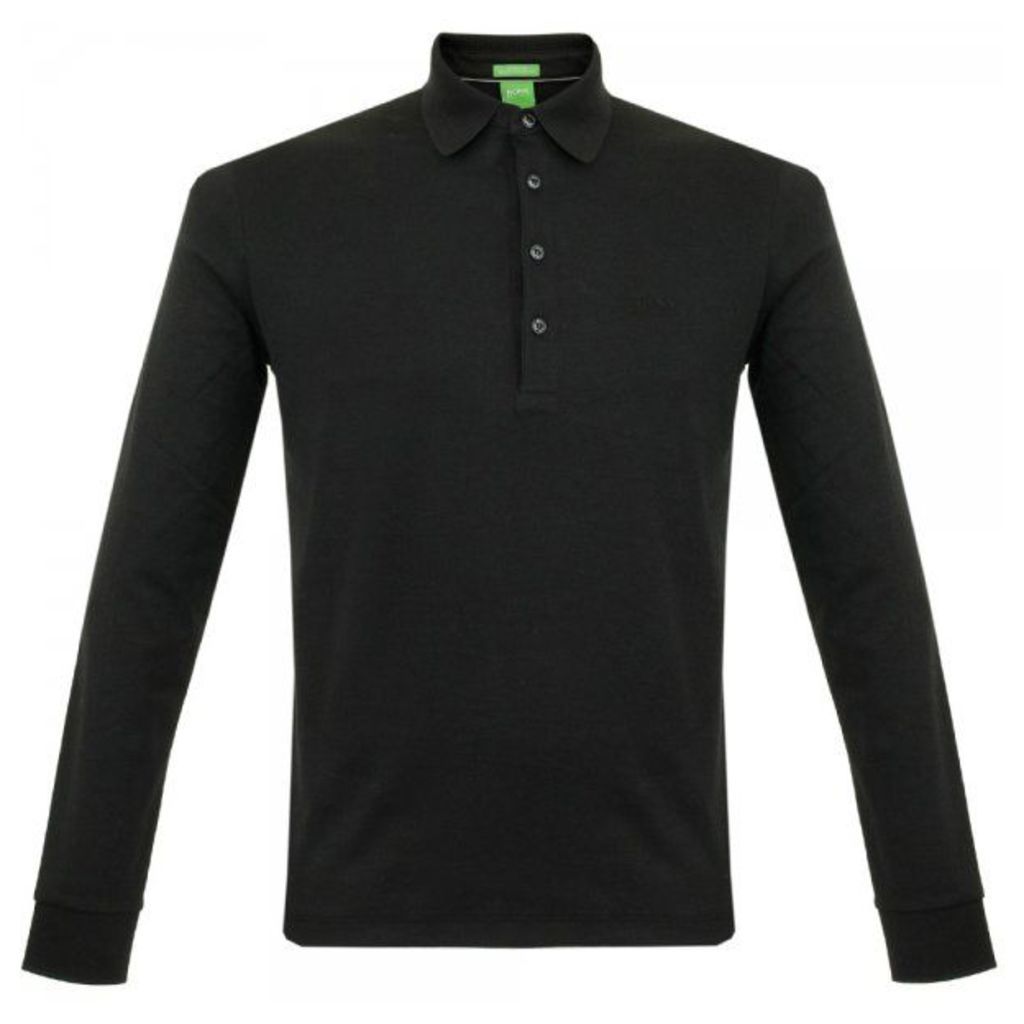 Boss Green C-Paderna 30 Black LS Polo Shirt 50292014