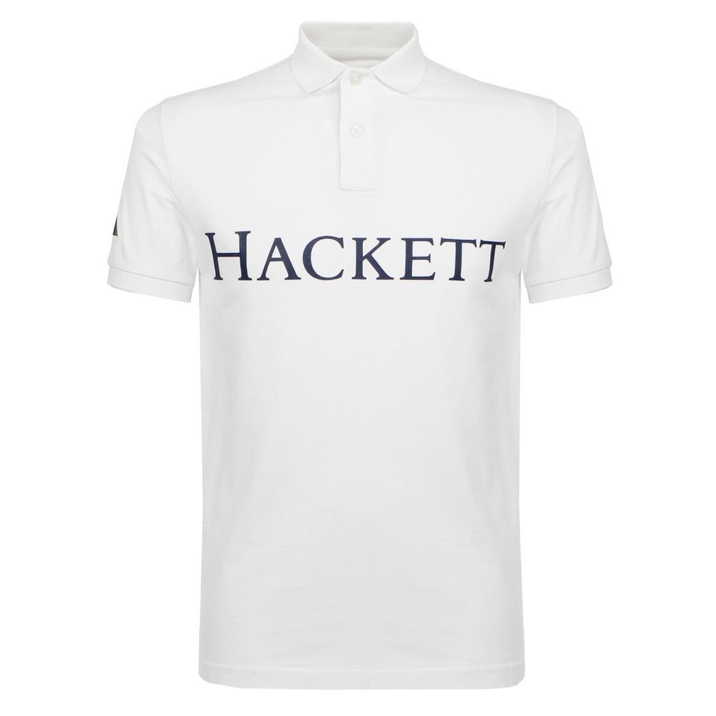 Hacket GMD White Polo Shirt HM561795 800