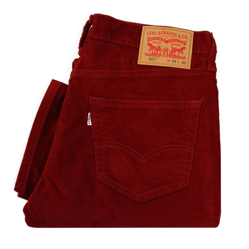 Levi's 511 Slim Fit Tomato Corduroy Trousers 04511-2042