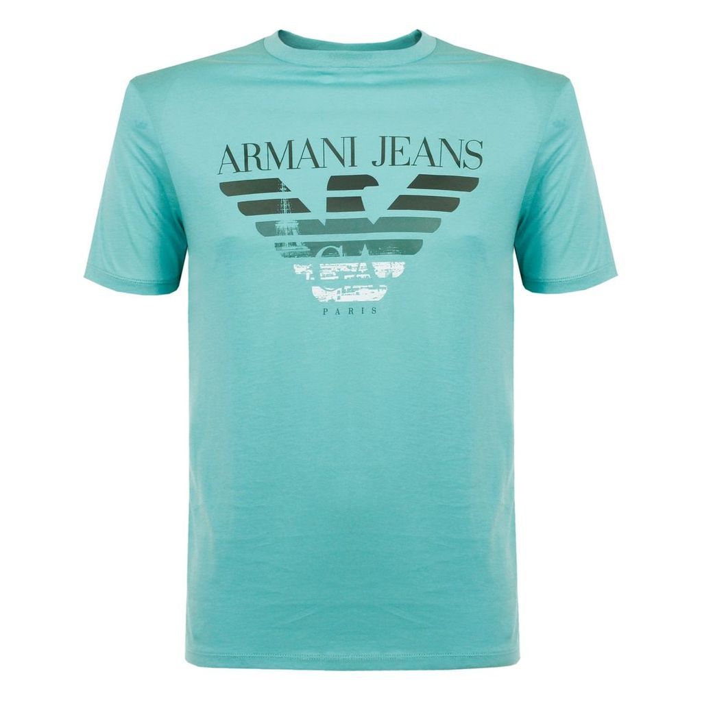 Armani Jeans Logo Verde T-Shirt 3Y6T35