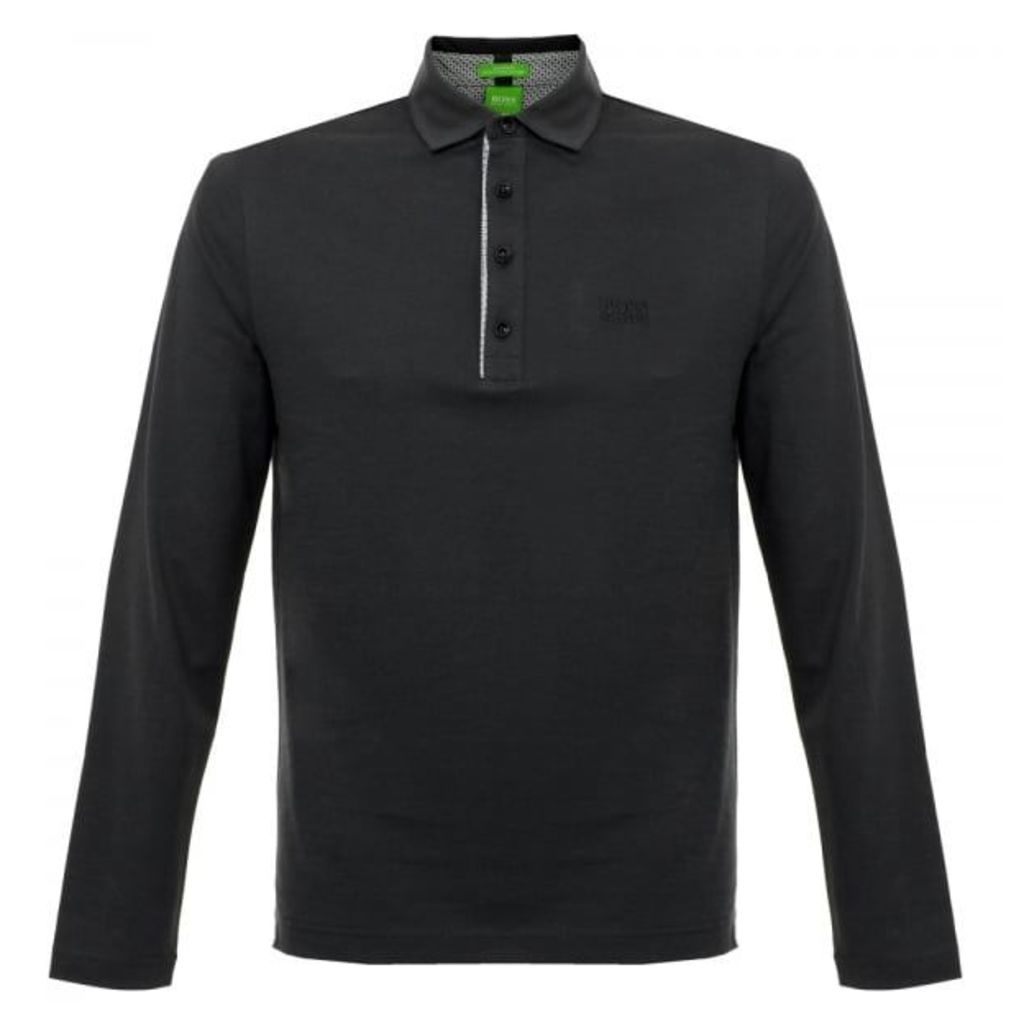 Boss Green C-Tivoli 1 Long Sleeve Black Polo Shirt 50320709