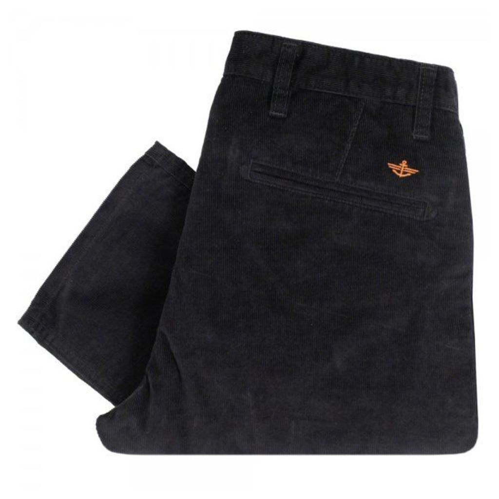Dockers Alpha Tapered Black Corduroy Trousers 44715-0386