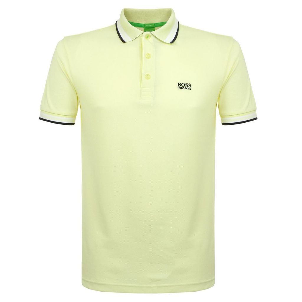 Hugo Boss Green open Yellow Polo Shirt 50302557