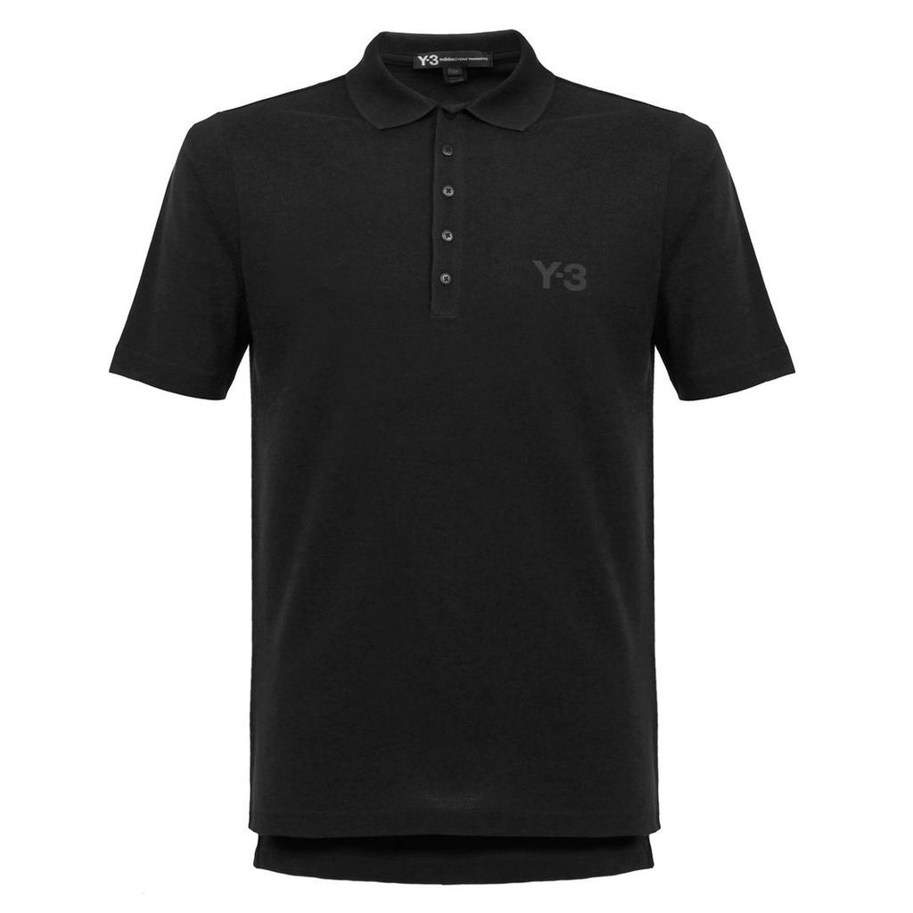 Adidas Y-3 M Seasonal Black Polo Shirt BS3386