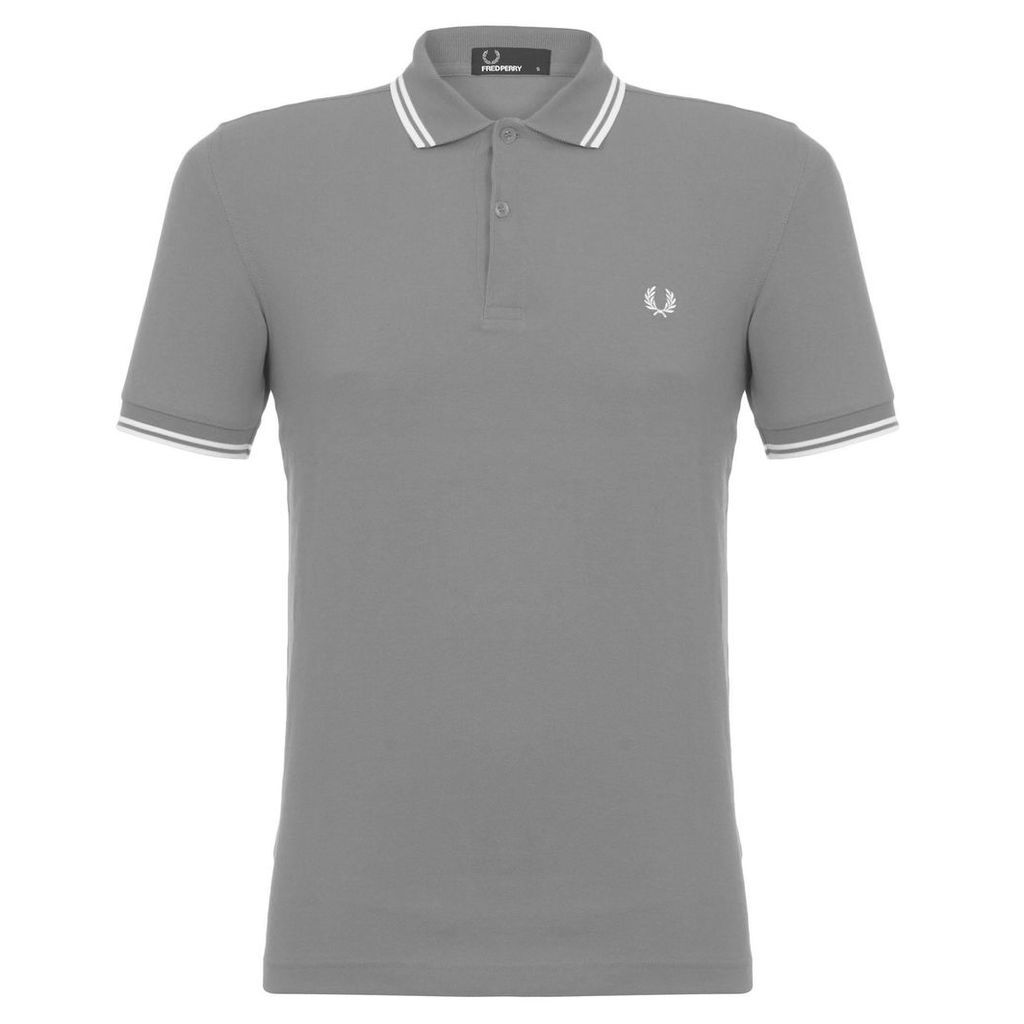 Fred Perry Twin Tipped Grey Marl Polo M3600