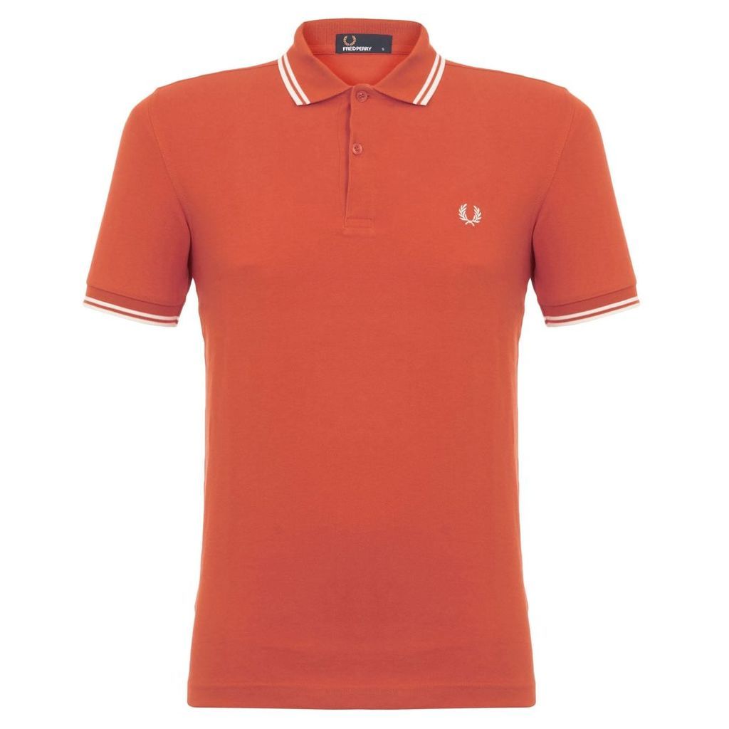 Fred Perry Twin Tipped Dull Red Polo M3600