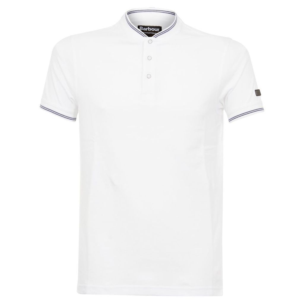 Barbour International Conor White Polo Shirt MML0886