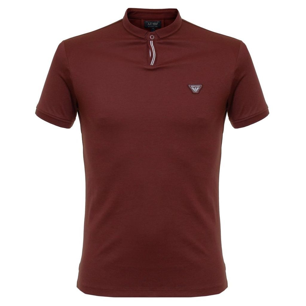 Armani Jeans Bordeaux Polo Shirt 6X6F19