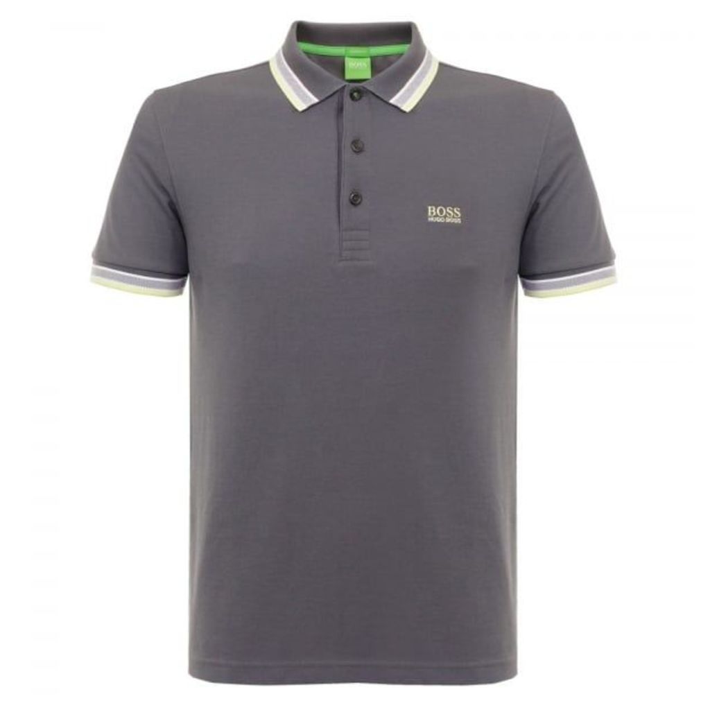 Hugo Boss Green Paddy Grey Polo Shirt 501982