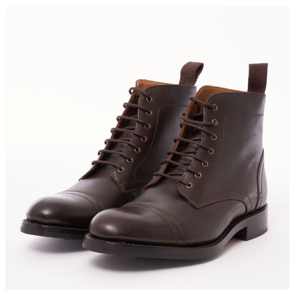 Braun Leather Boots - Dark Brown