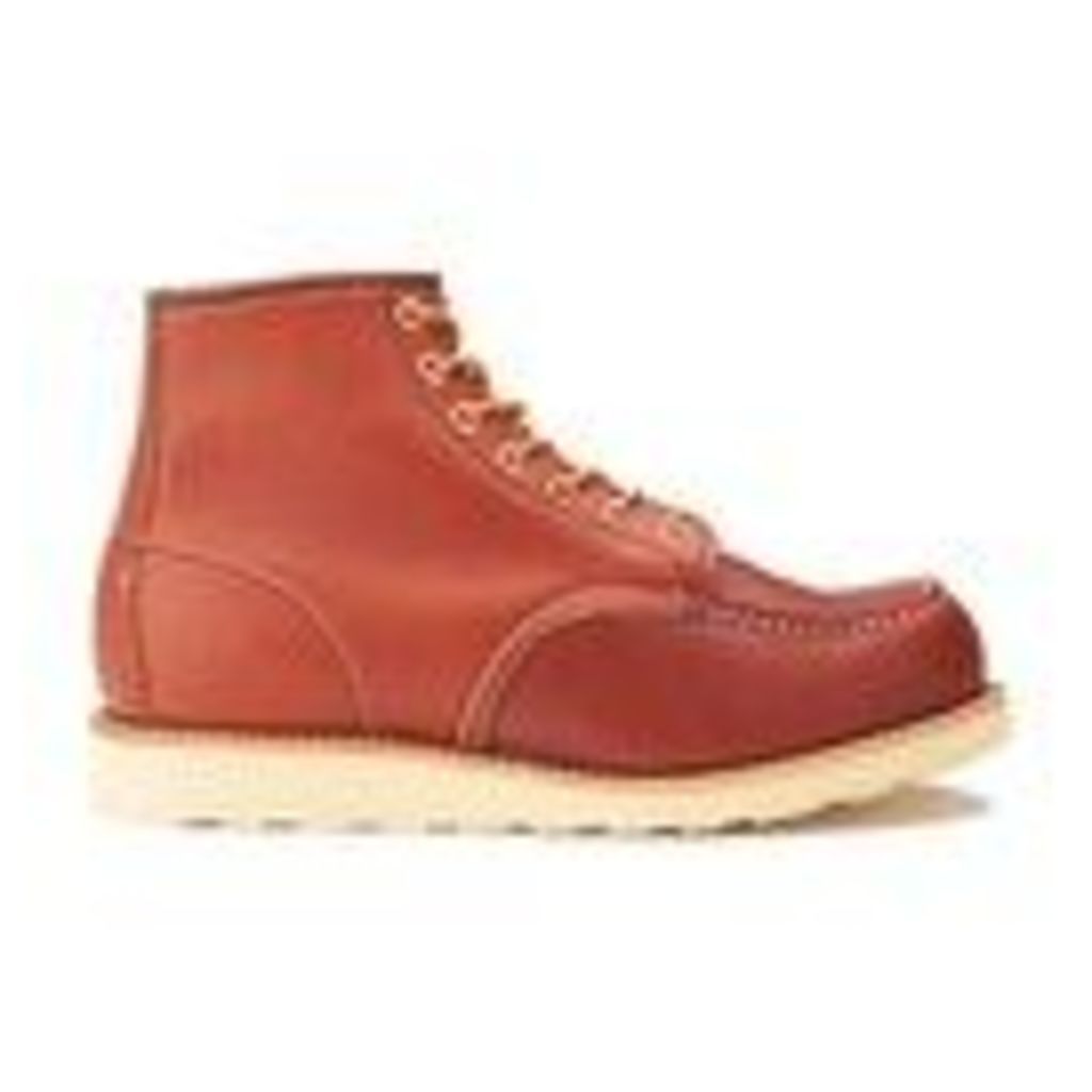 Red Wing Men's 6 Inch Moc Toe Leather Lace Up Boots - Oro Russet Portage