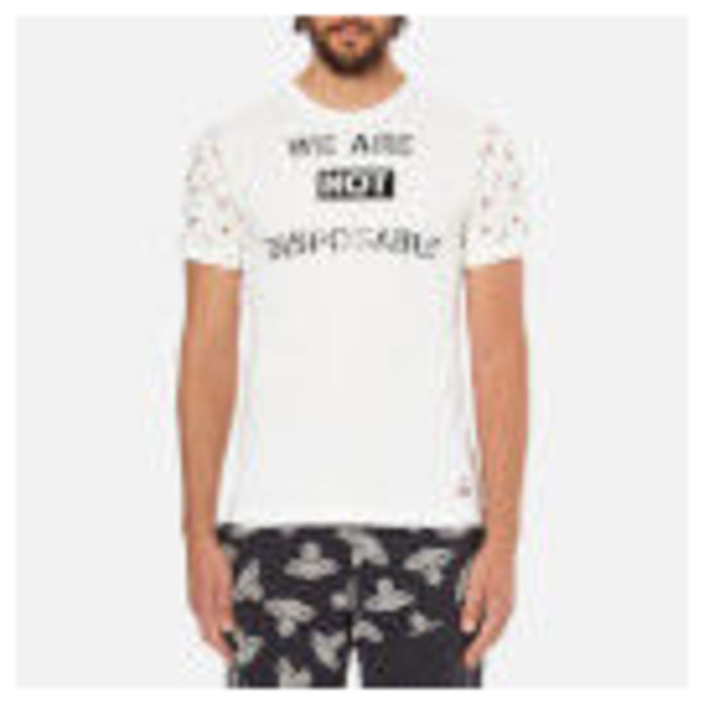 Vivienne Westwood Anglomania Men's We Are Not Disposable T-Shirt - White - XL