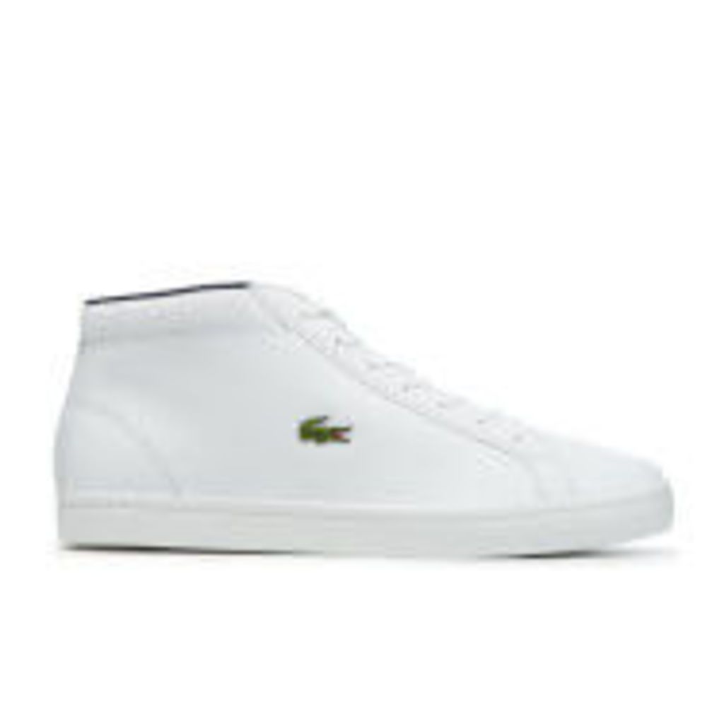 Lacoste Men's Straightset SP Chukka 117 1 Leather Mid-Top Trainers - White - UK 11