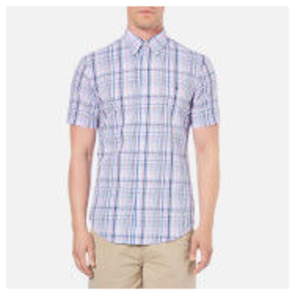 Polo Ralph Lauren Men's Checked Short Sleeve Shirt - Pink/Blue