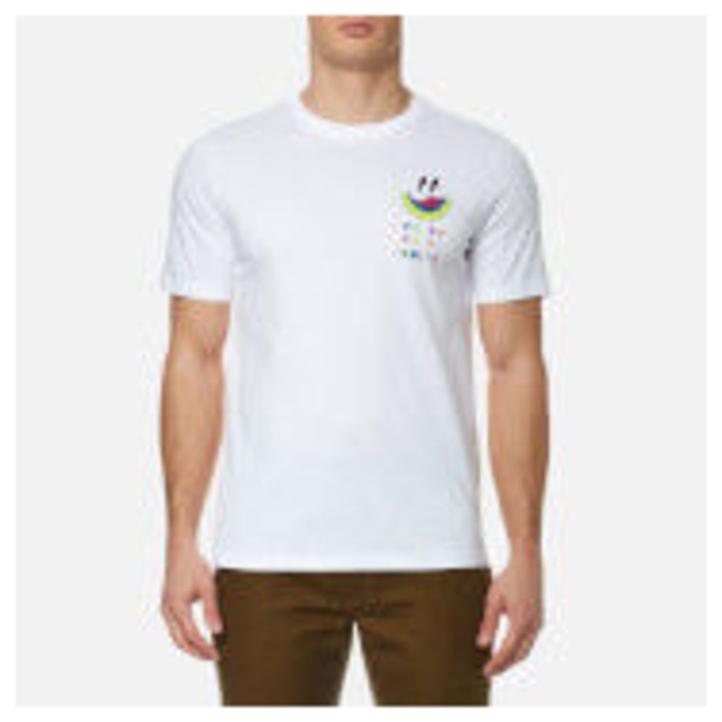 PS by Paul Smith Men's Melon Reverse Print T-Shirt - White - XL