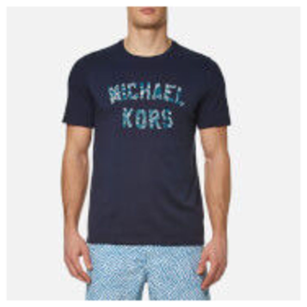 Michael Kors Men's Graphic Michael Kors Logo T-Shirt - Midnight - XXL - Blue