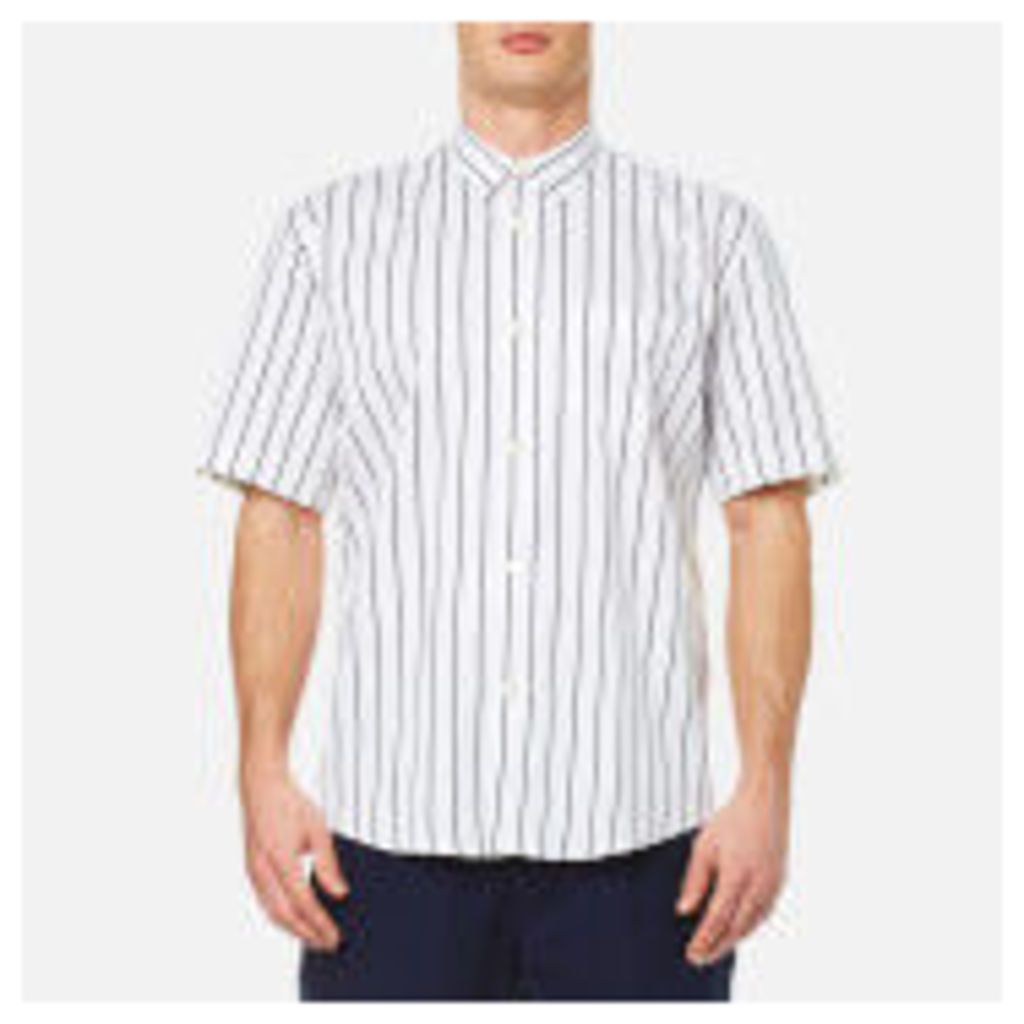 Our Legacy Men's Initial Short Sleeve Shirt - Blue/White Stripe