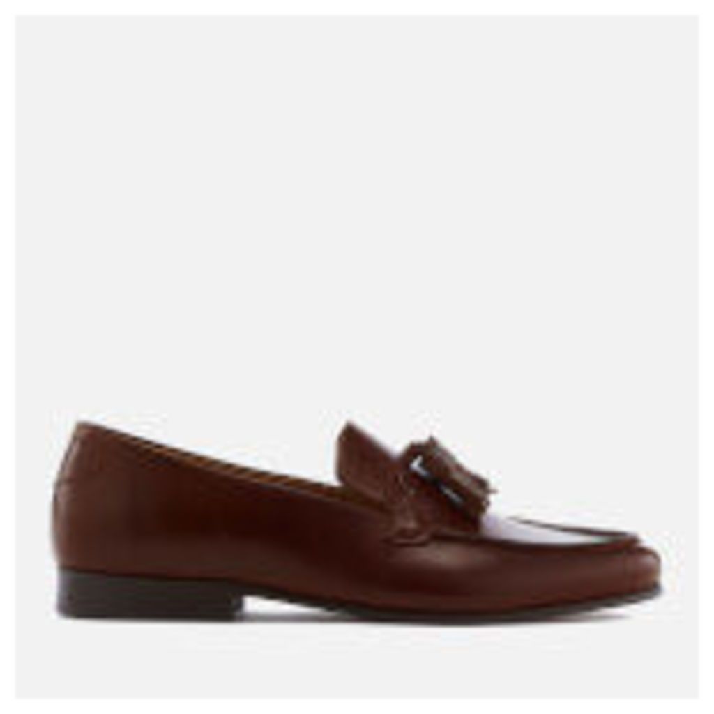 Hudson London Men's Bernini Leather Tassel Loafers - Tan - UK 11 - Tan