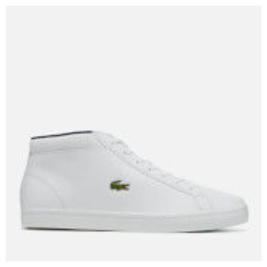Lacoste Men's Straightset SP Chukka 117 1 Leather Mid-Top Trainers - White - UK 8