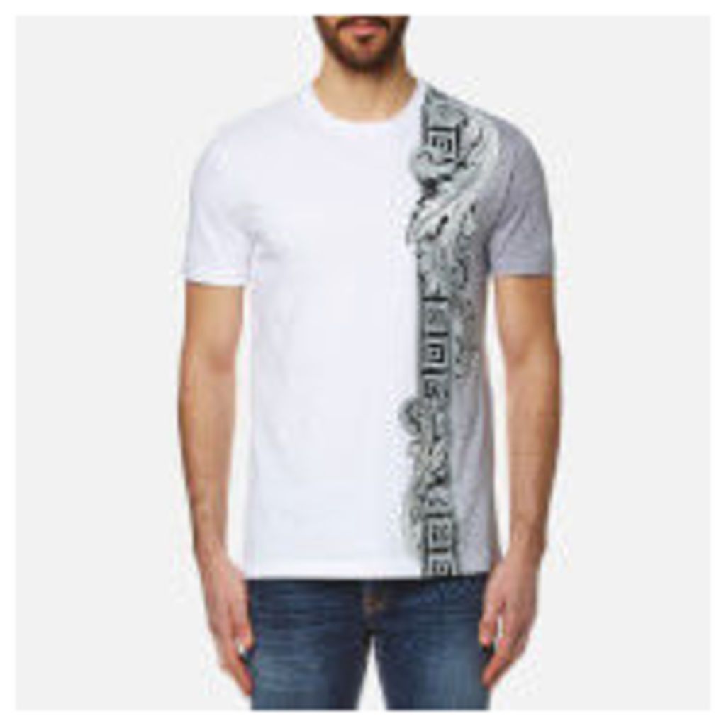 Versace Collection Men's Side Print T-Shirt - White - S - White