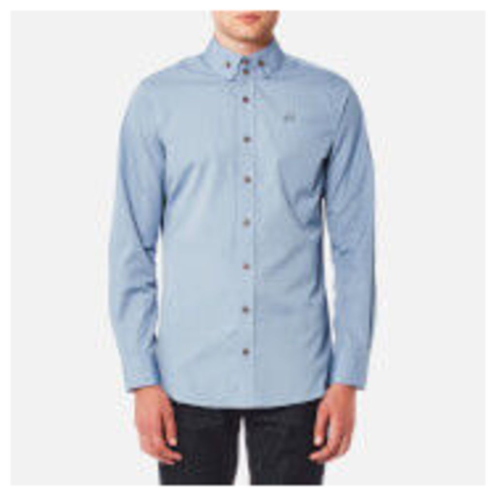 Vivienne Westwood MAN Men's Firm Poplin Two Button Krall Shirt - Blue - EU 54/XXL - Blue