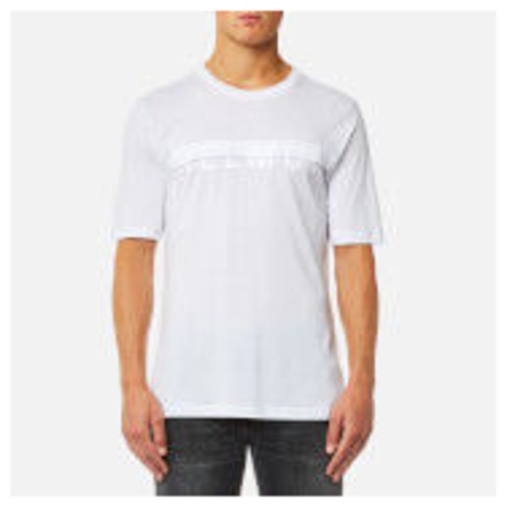 Helmut Lang Men's Half Logo T-Shirt - White - S - White