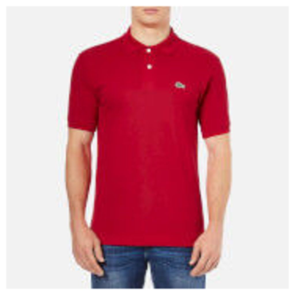 Lacoste Men's Basic Pique Short Sleeve Polo Shirt - Red - 2/XS - Red