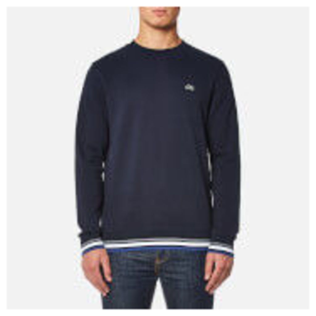 Lacoste Men's Welt Detail Sweatshirt - Navy Blue/Multico - S/3 - Blue