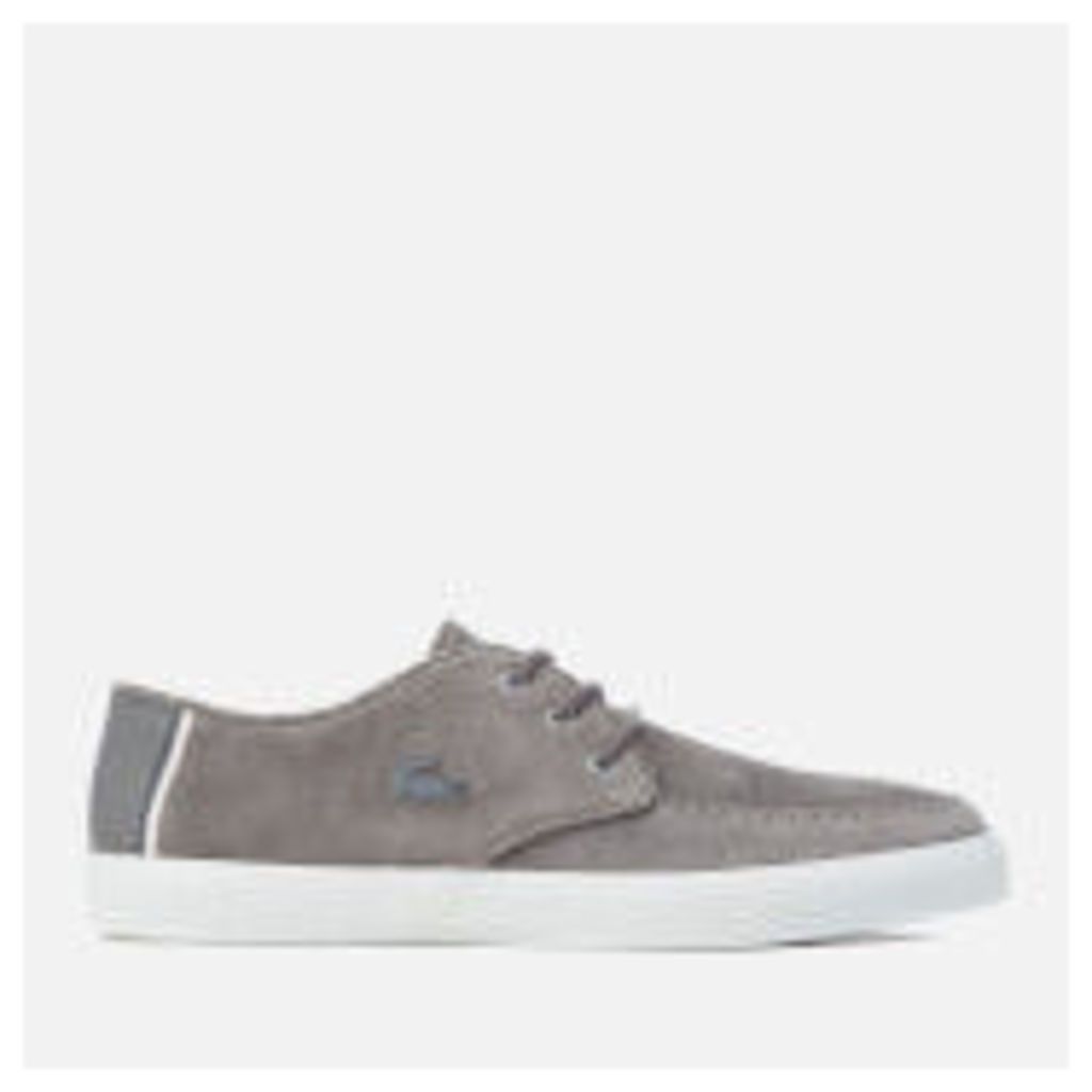Lacoste Men's Sevrin 316 1 Suede Boat Shoes - Dark Grey - UK 9 - Grey