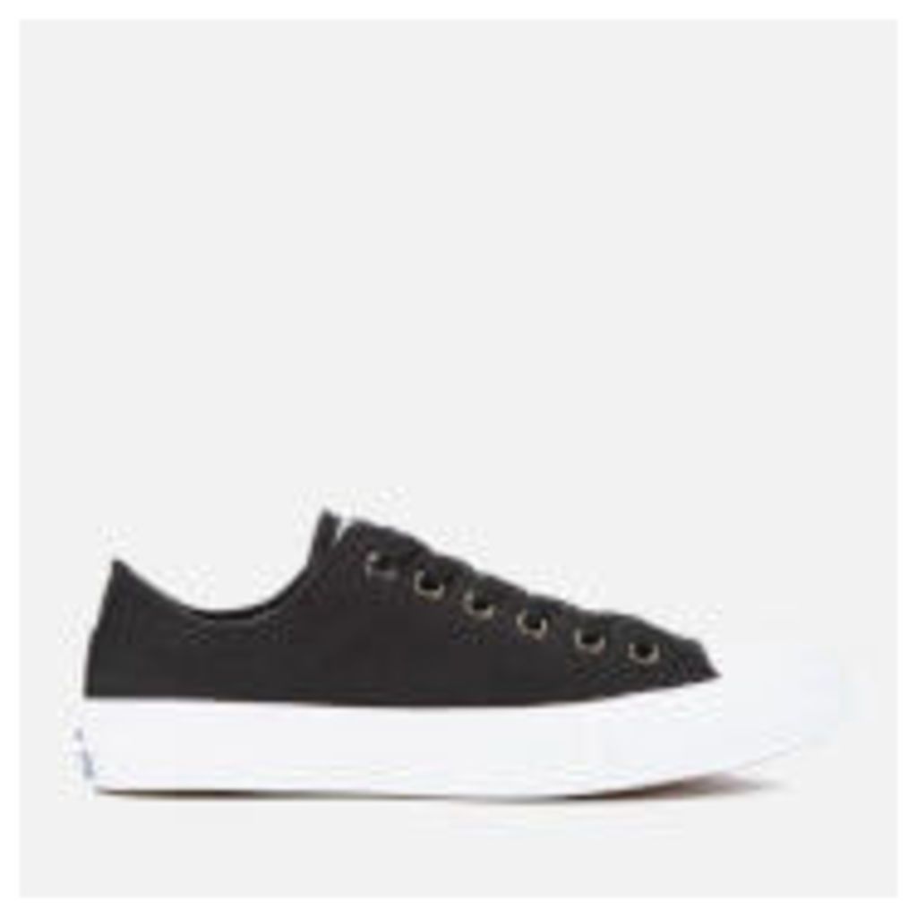 Converse Chuck Taylor All Star II Ox Trainers - Black/White/Navy - UK 3 - Black