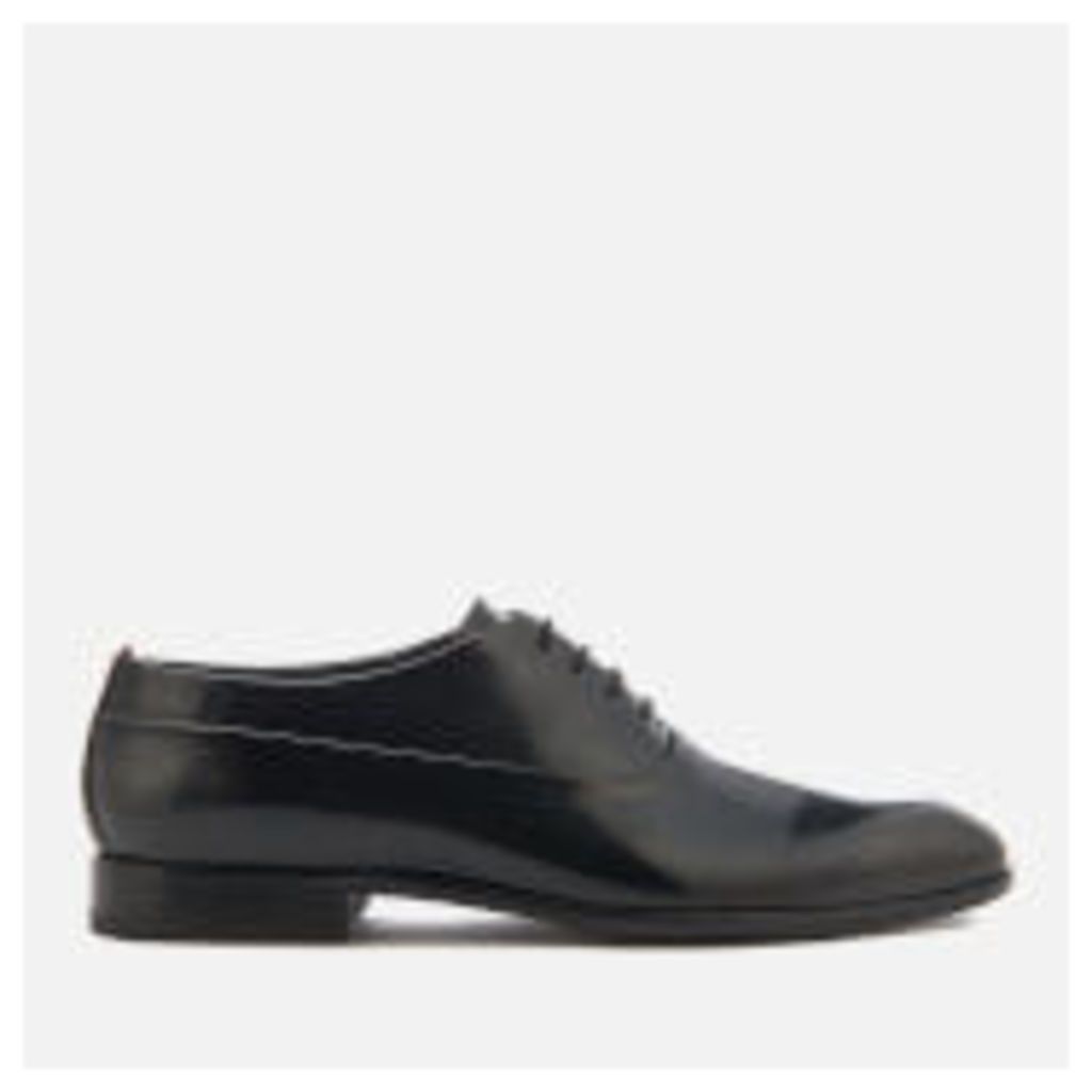 HUGO Men's Dress Appeal Brush Off Leather Oxford Shoes - Black