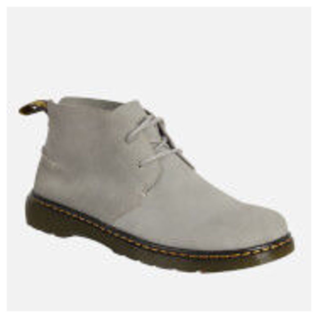 Dr. Martens Men's Ember Bronx Suede Lace Low Boots - Mid Grey - UK 10 - Grey