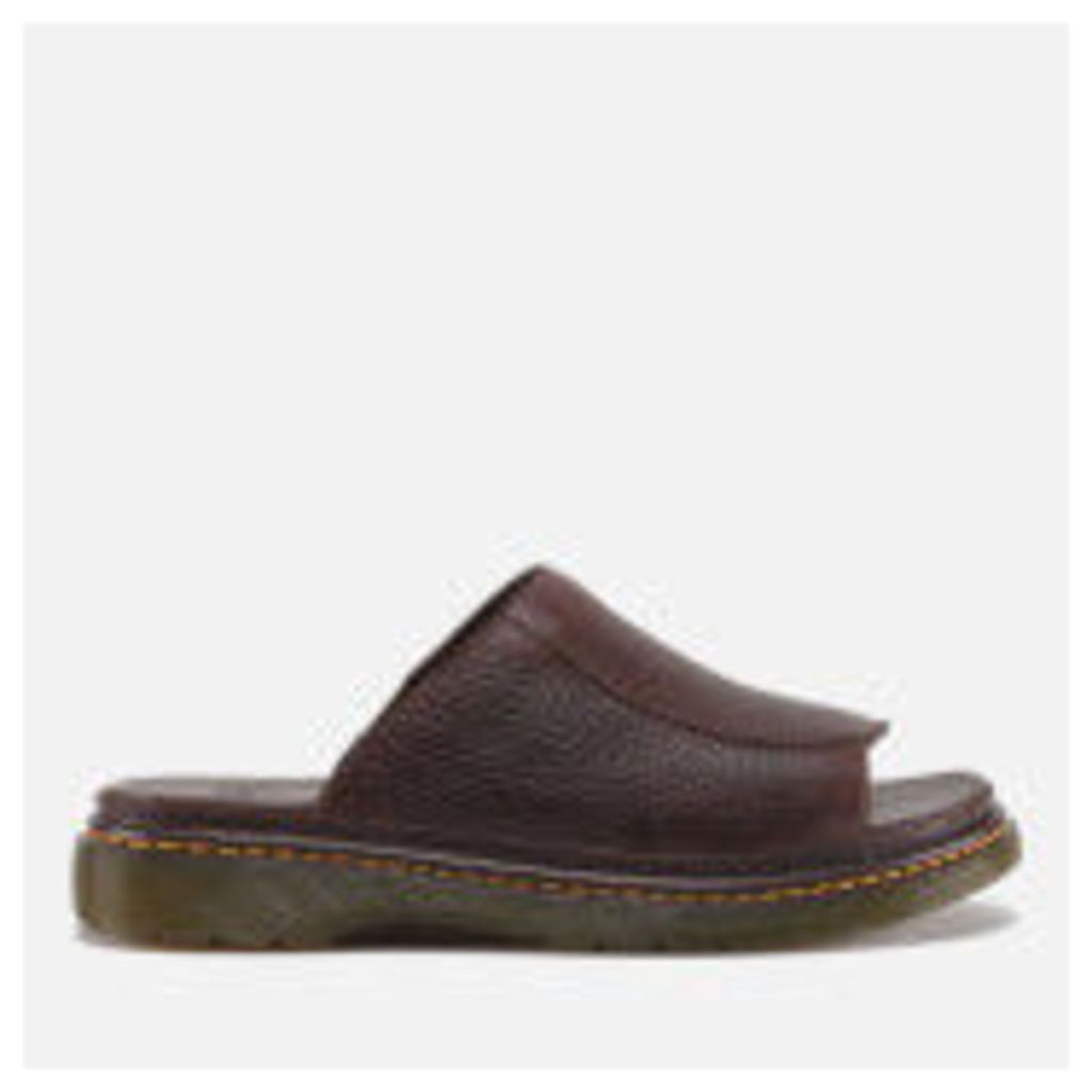 Dr. Martens Men's Achava Overdrive Slide Sandals - Dark Brown - UK 6 - Brown